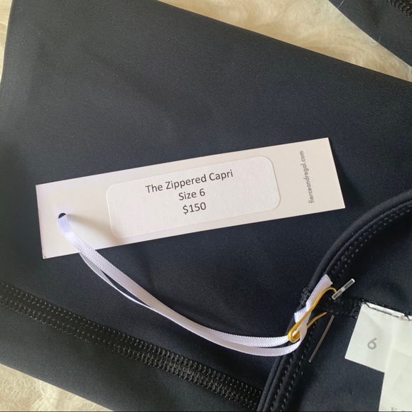 Fierce + Regal The Zippered Capri black size 6 - Picture 7 of 10